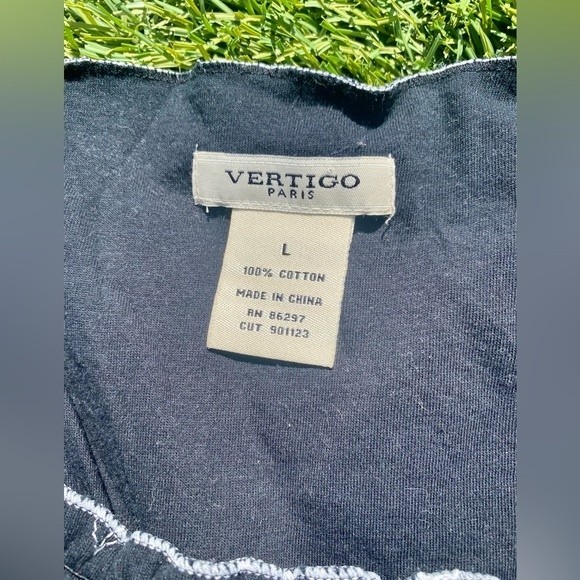 Vertigo Paris L Embroidered sleeveless Baby Doll Tank Top Used good condition - Picture 2 of 6